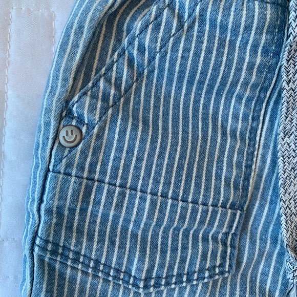 Souris Mini Seersucker Denim Shorts - Picture 2 of 6